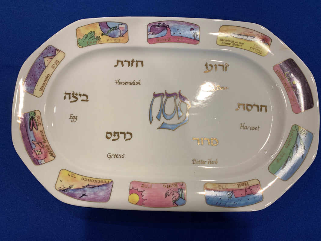 Oval Seder Plate