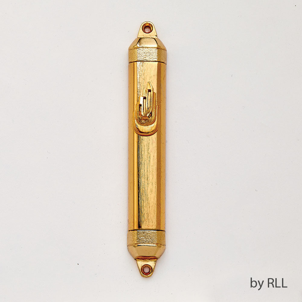 Gold Plated Mezuzah Case