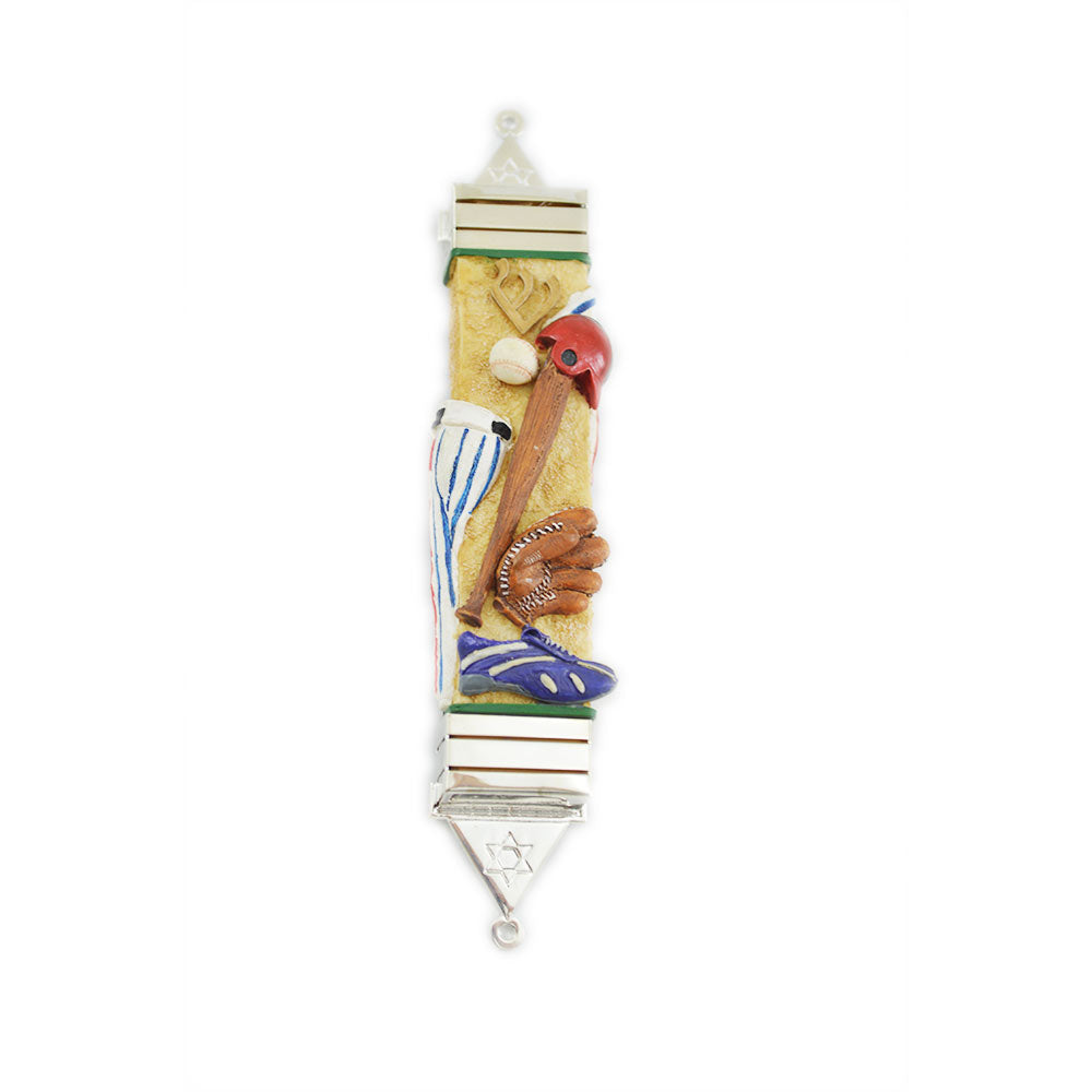 Baseball Mezuzah Case