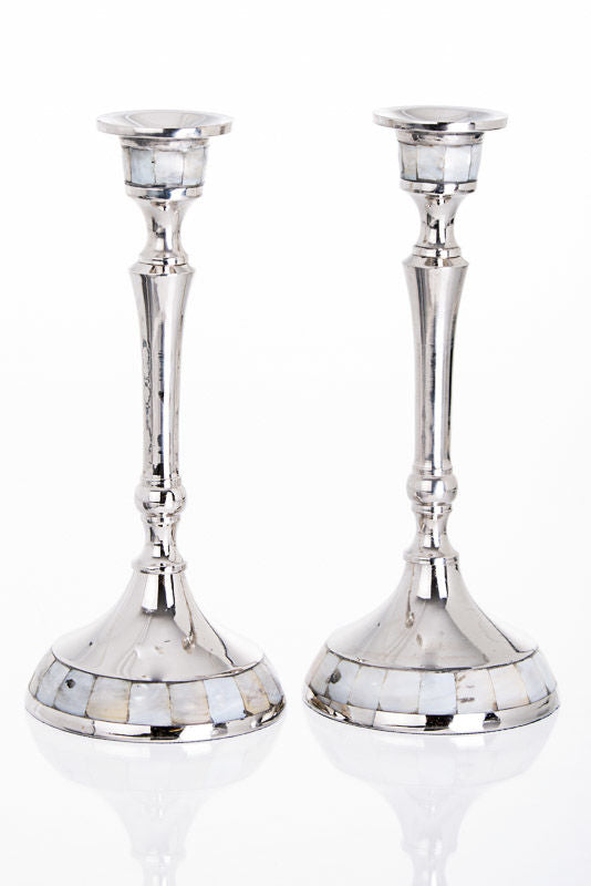 Candlestick    Mother of Pearl - Tall