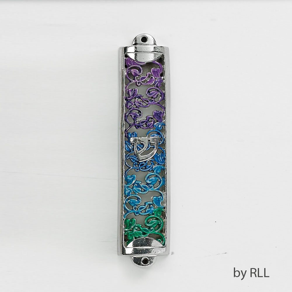 Gradient Filigree Enamel Mezuzah