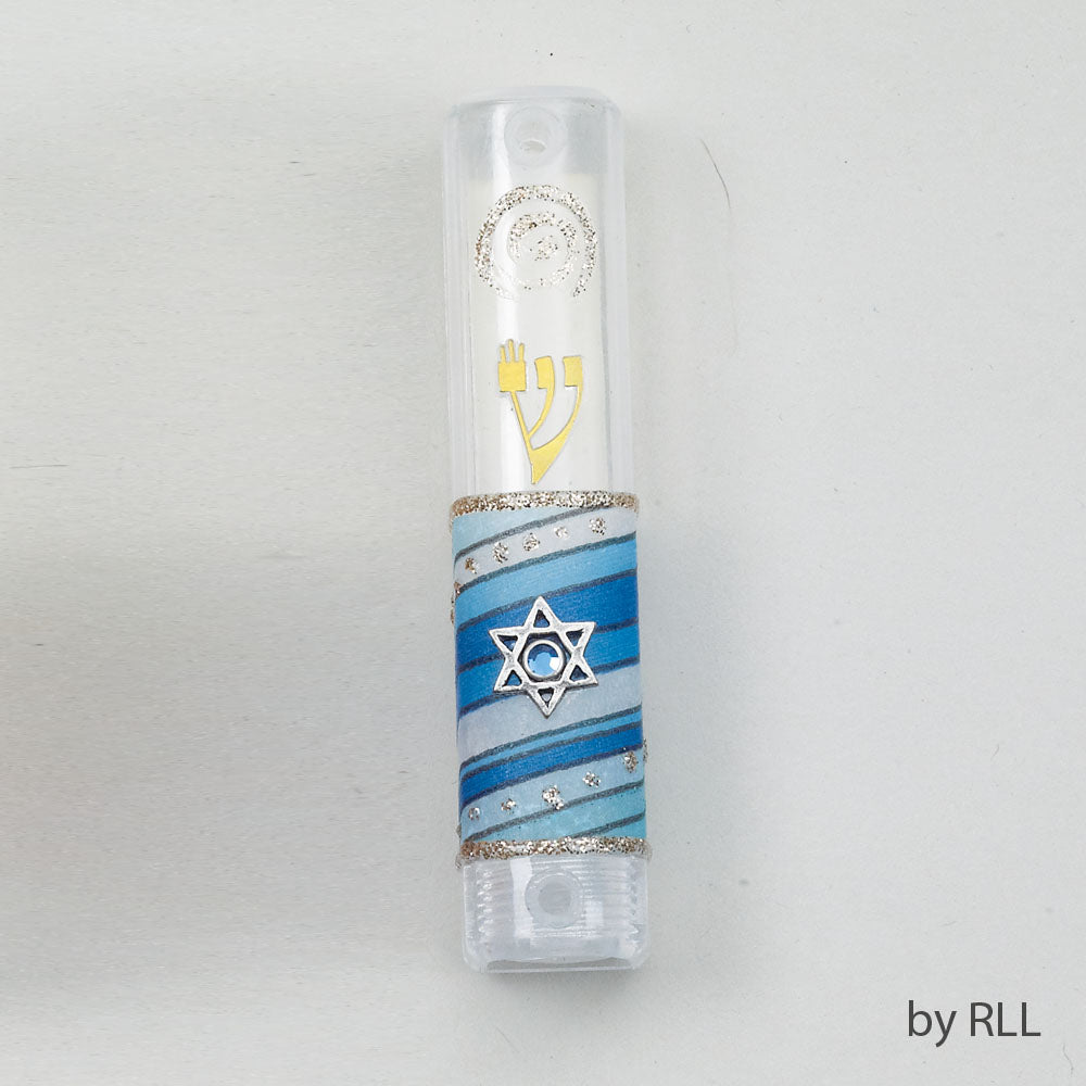 Lucite Mezuzah Case with Star of David